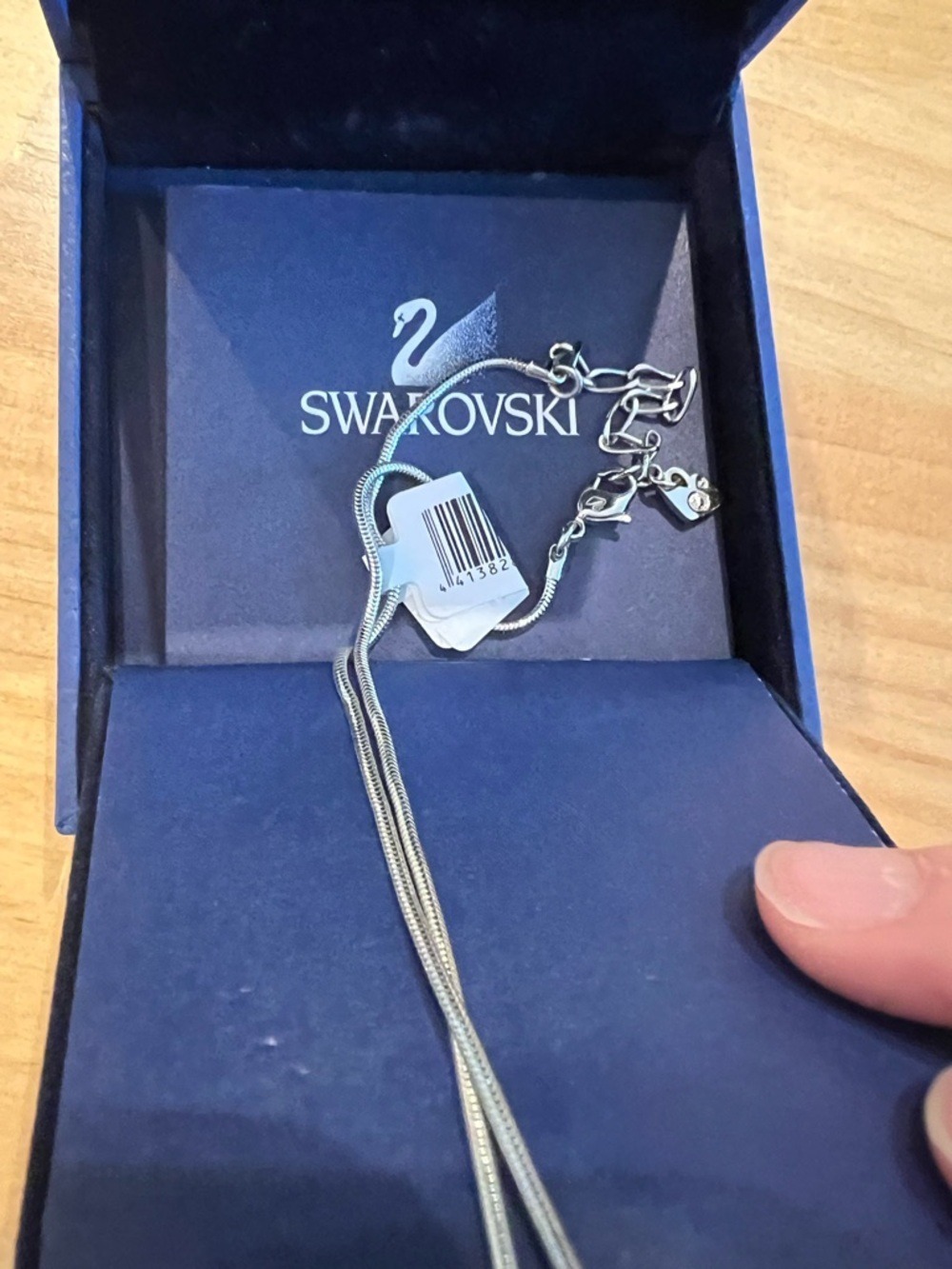 Swarovski Silver-Tone Cross Crystal Pavé Rhinestone Pendant Necklace Goth Y2K - Picture 5 of 9